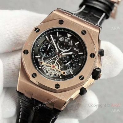 Copy Audemars Piguet Royal Oak Offshore watches Rose Gold Super Luminous Markers